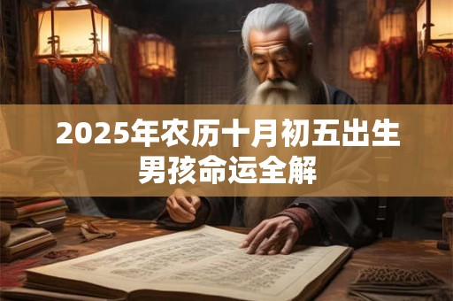 2025年农历十月初五出生男孩命运全解