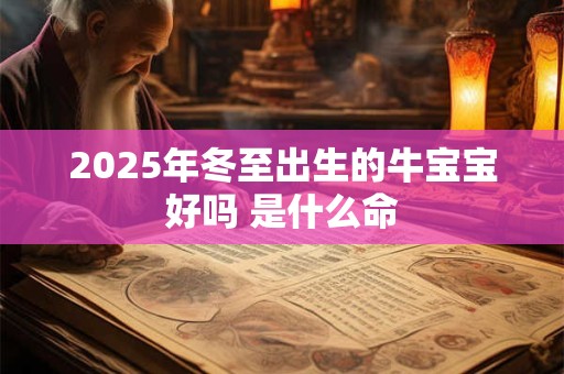 2025年冬至出生的牛宝宝好吗 是什么命