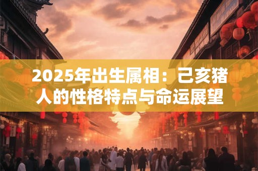 2025年出生属相：己亥猪人的性格特点与命运展望