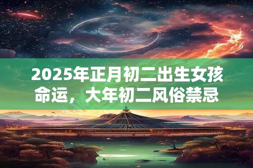 2025年正月初二出生女孩命运，大年初二风俗禁忌