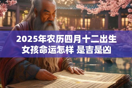 2025年农历四月十二出生女孩命运怎样 是吉是凶