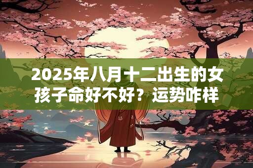 2025年八月十二出生的女孩子命好不好？运势咋样