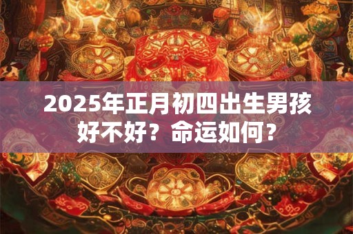 2025年正月初四出生男孩好不好？命运如何？