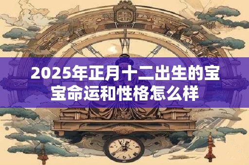2025年正月十二出生的宝宝命运和性格怎么样