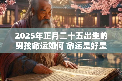 2025年正月二十五出生的男孩命运如何 命运是好是坏