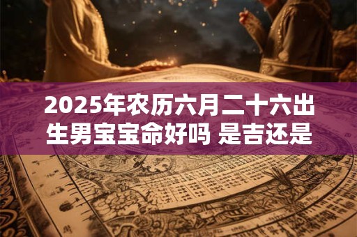 2025年农历六月二十六出生男宝宝命好吗 是吉还是凶