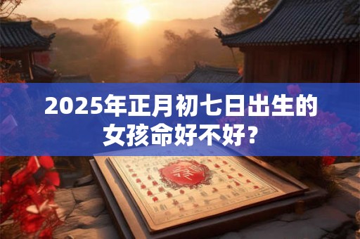 详细阅读:2025年正月初七日出生的女孩命好不好? 2025年正月初七日出生的女孩命好不好?
