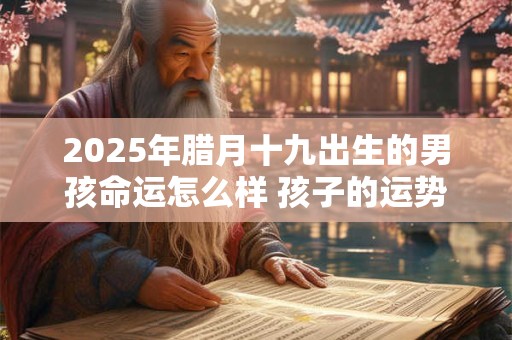 2025年腊月十九出生的男孩命运怎么样 孩子的运势分析