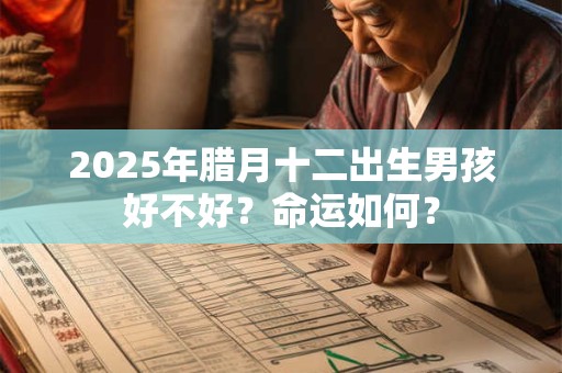 2025年腊月十二出生男孩好不好？命运如何？
