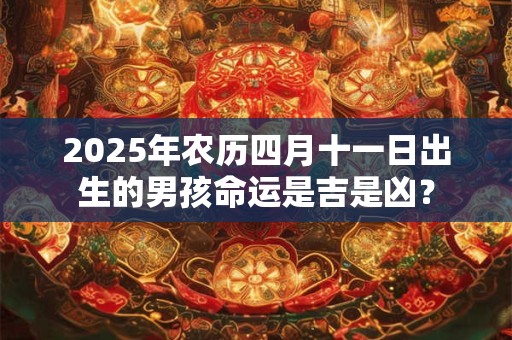 2025年农历四月十一日出生的男孩命运是吉是凶？