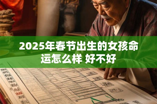 2025年春节出生的女孩命运怎么样 好不好