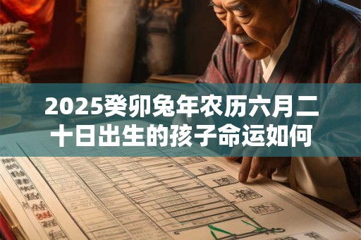 2025癸卯兔年农历六月二十日出生的孩子命运如何