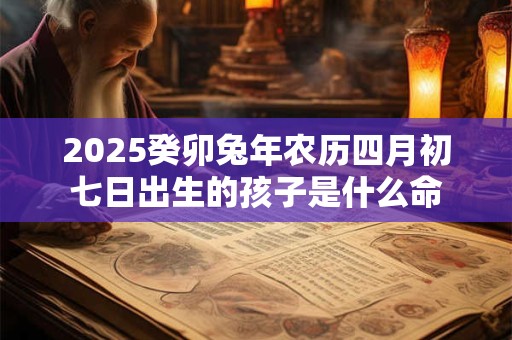 2025癸卯兔年农历四月初七日出生的孩子是什么命