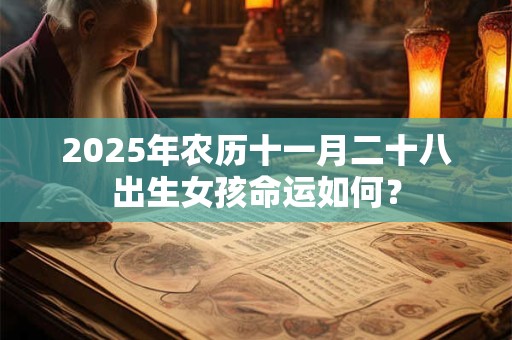 2025年农历十一月二十八出生女孩命运如何？