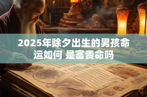 2025年除夕出生的男孩命运如何 是富贵命吗
