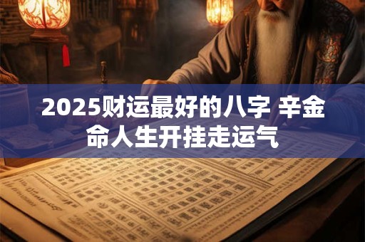 2025财运最好的八字 辛金命人生开挂走运气
