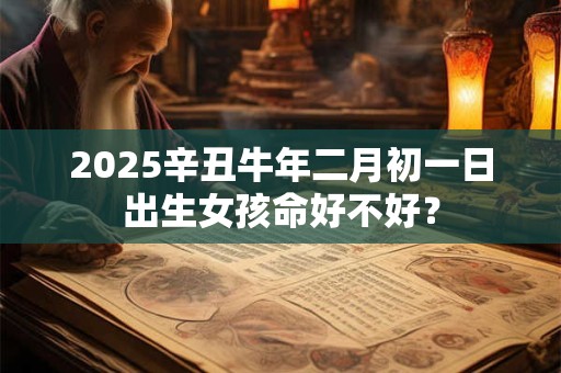 2025辛丑牛年二月初一日出生女孩命好不好？