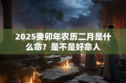 2025癸卯年农历二月是什么命？是不是好命人