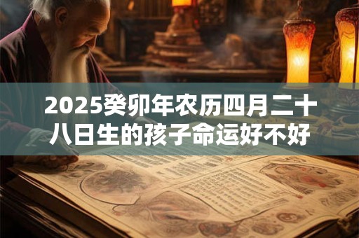 2025癸卯年农历四月二十八日生的孩子命运好不好