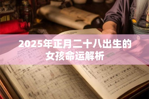2025年正月二十八出生的女孩命运解析