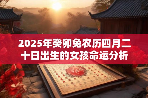 详细阅读:2025年癸卯兔农历四月二十日出生的女孩命运分析 2025年癸卯兔农历四月二十日出生的女孩命运分析