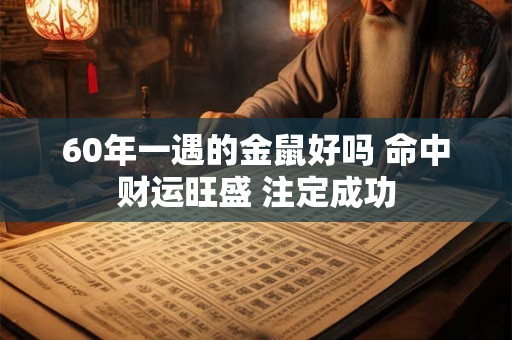 60年一遇的金鼠好吗 命中财运旺盛 注定成功
