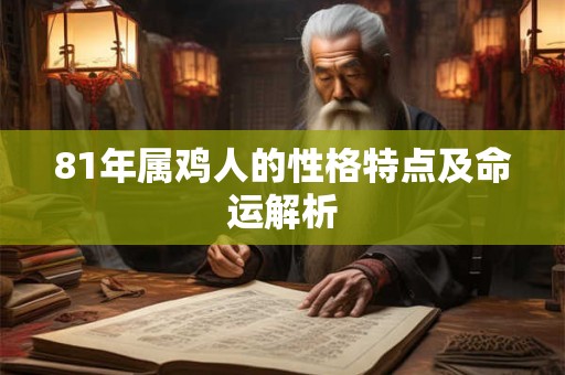 81年属鸡人的性格特点及命运解析