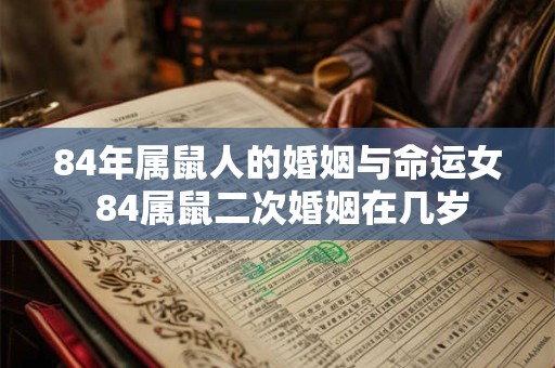 84年属鼠人的婚姻与命运女 84属鼠二次婚姻在几岁