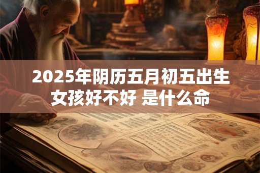 2025年阴历五月初五出生女孩好不好 是什么命