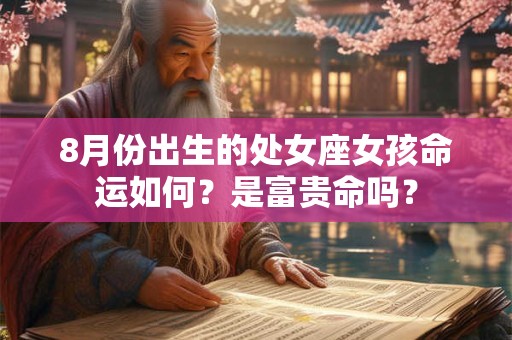 8月份出生的处女座女孩命运如何？是富贵命吗？