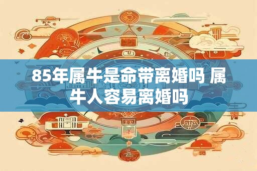 85年属牛是命带离婚吗 属牛人容易离婚吗
