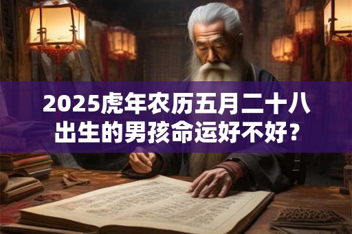 2025虎年农历五月二十八出生的男孩命运好不好？
