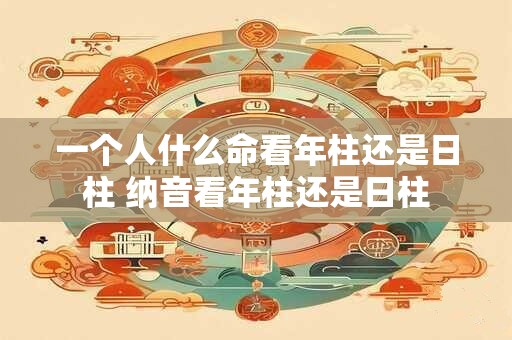一个人什么命看年柱还是日柱 纳音看年柱还是日柱