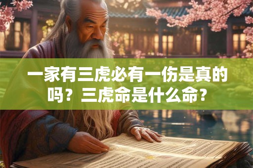 一家有三虎必有一伤是真的吗？三虎命是什么命？