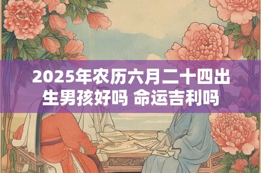2025年农历六月二十四出生男孩好吗 命运吉利吗
