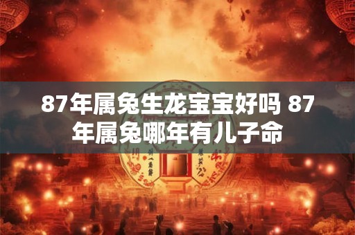 87年属兔生龙宝宝好吗 87年属兔哪年有儿子命