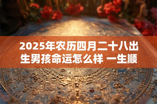 2025年农历四月二十八出生男孩命运怎么样 一生顺利吗