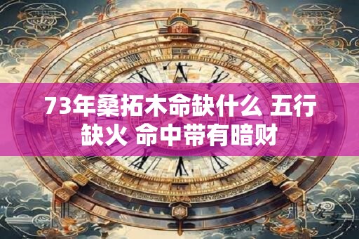 73年桑拓木命缺什么 五行缺火 命中带有暗财
