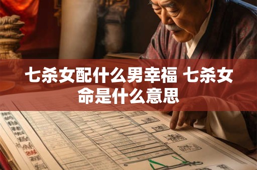 七杀女配什么男幸福 七杀女命是什么意思