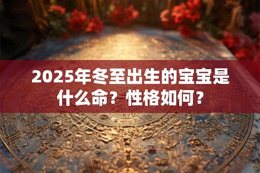2025年冬至出生的宝宝是什么命？性格如何？