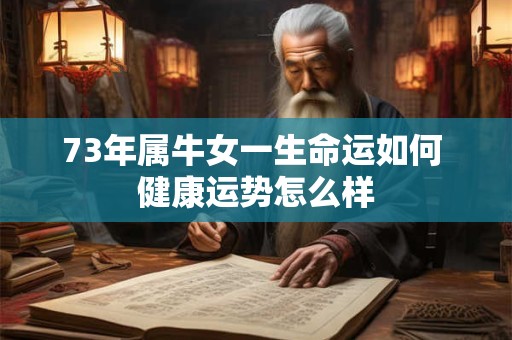 73年属牛女一生命运如何 健康运势怎么样