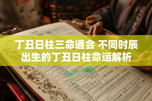 丁丑日柱三命通会 不同时辰出生的丁丑日柱命运解析