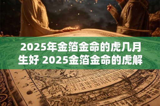 2025年金箔金命的虎几月生好 2025金箔金命的虎解析