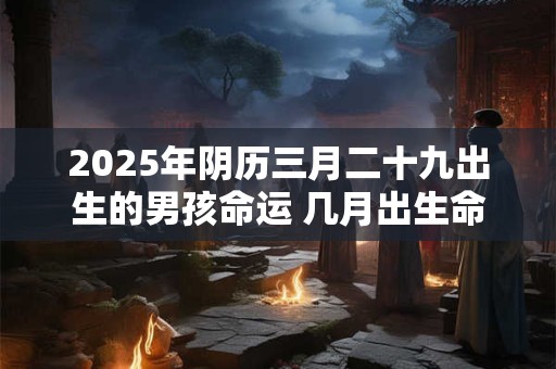 2025年阴历三月二十九出生的男孩命运 几月出生命最差