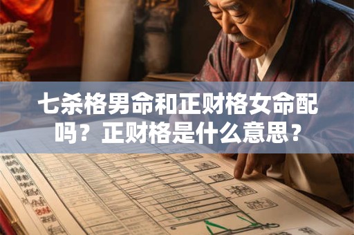 七杀格男命和正财格女命配吗？正财格是什么意思？