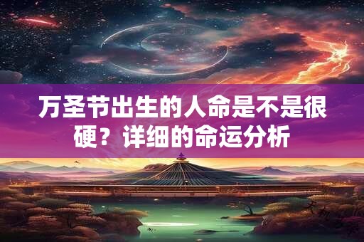 万圣节出生的人命是不是很硬？详细的命运分析