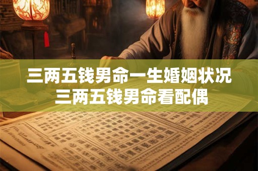 三两五钱男命一生婚姻状况 三两五钱男命看配偶