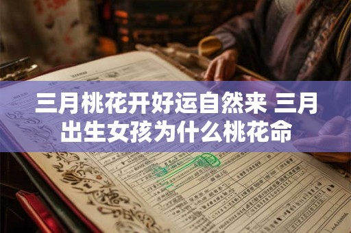 三月桃花开好运自然来 三月出生女孩为什么桃花命