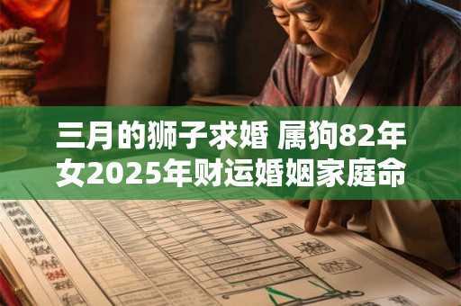 三月的狮子求婚 属狗82年女2025年财运婚姻家庭命运