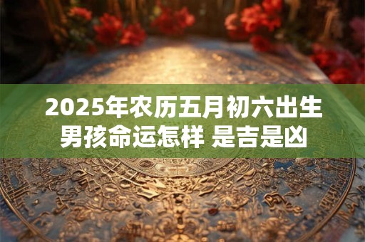 2025年农历五月初六出生男孩命运怎样 是吉是凶